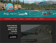 Tablet Screenshot of canoenorthadventures.com